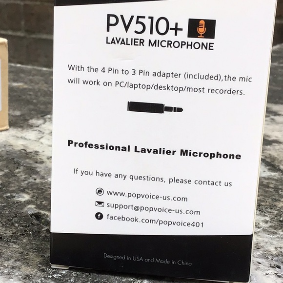 Pop Voice Lavalier Microphone - Picture 3 of 7